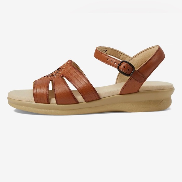 New SAS Huarache Comfort Sandal Antique Tan 10 N Narrow Women - Picture 3 of 5